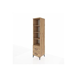 Hyperion Dolap 4 Raflı 2 Çekmeceli 44x44x195 Çam-çam