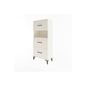 Arges Dolap Tek Raflı 3 Çekmeceli 60x30x134 Aytaşı-aytaşı