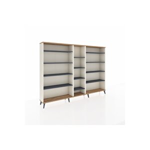 Arges Dolap 11 Raflı  220x30x163 Aytaşı-çam/antrasit