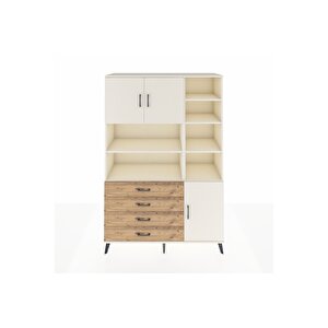 Hyperion Dolap 9 Raflı 4 Çekmeceli 3 Kapaklı 132x44x195 Aytaşı-aytaşı/çam