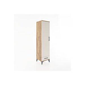 Hyperion Dolap 2 Raflı Tek Çekmeceli Tek Askılı 44x44x182 Çam-aytaşı