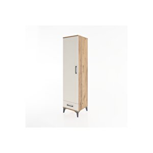 Hyperion Dolap 2 Raflı Tek Çekmeceli Tek Askılı 44x44x182 Çam-aytaşı