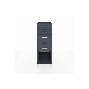 Kronos Dolap 5 Çekmeceli 44x59x134 Antrasit-antrasit
