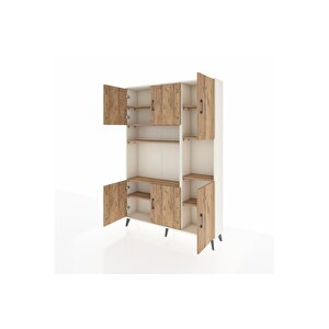 Arges Gardrop 9 Raflı 6 Kapaklı 132x30x195 Aytaşı-çam