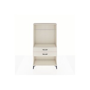 Arges Dolap Tek Raflı 2 Çekmeceli Tek Askılı 88x30x163 Aytaşı-aytaşı