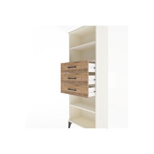 Arges Dolap 3 Raflı 3 Çekmeceli 60x30x163 Aytaşı-çam