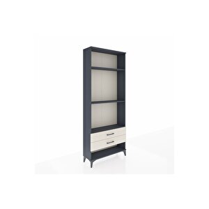 Arges Dolap 3 Raflı 2 Çekmeceli 88x30x221 Antrasit-aytaşı