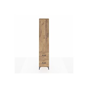 Arges Dolap 2 Raflı 2 Çekmeceli Tek Askılı 44x30x221 Çam-çam