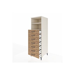 Kronos Dolap 2 Raflı 7 Çekmeceli 60x59x182 Aytaşı-çam