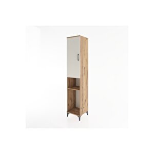 Hyperion Dolap 3 Raflı Tek Kapaklı Tek Askılı 44x44x221 Çam-aytaşı