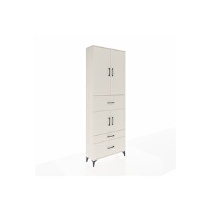 Arges Dolap 4 Raflı 3 Çekmeceli 4 Kapaklı 88x30x243 Aytaşı-aytaşı