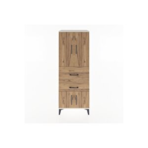 Hyperion Dolap 3 Raflı 2 Çekmeceli 4 Kapaklı 60x44x163 Aytaşı-çam