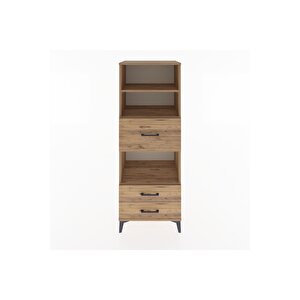 Hyperion Dolap 3 Raflı 3 Çekmeceli 60x44x163 Çam-çam
