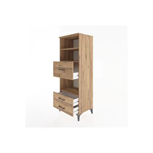 Hyperion Dolap 3 Raflı 3 Çekmeceli 60x44x163 Çam-çam