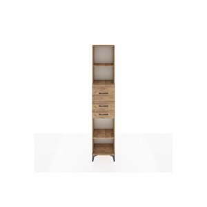 Arges Dolap 3 Raflı 3 Çekmeceli 44x30x221 Çam-çam