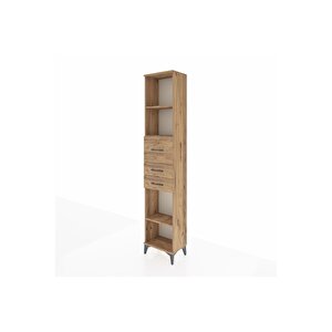 Arges Dolap 3 Raflı 3 Çekmeceli 44x30x221 Çam-çam