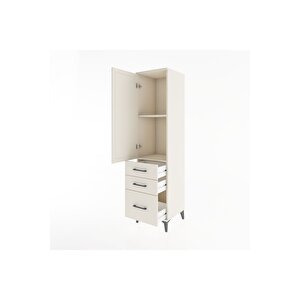 Hyperion Dolap 2 Raflı 3 Çekmeceli Tek Kapaklı 44x44x182 Aytaşı-aytaşı