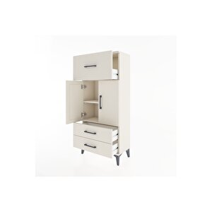Hyperion Dolap 2 Raflı 3 Çekmeceli 2 Kapaklı 60x44x134 Aytaşı-aytaşı