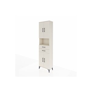 Arges Dolap 4 Raflı 2 Çekmeceli 4 Kapaklı 60x30x221 Aytaşı-aytaşı