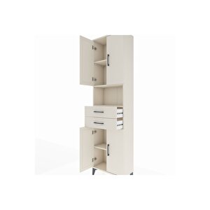 Arges Dolap 4 Raflı 2 Çekmeceli 4 Kapaklı 60x30x221 Aytaşı-aytaşı