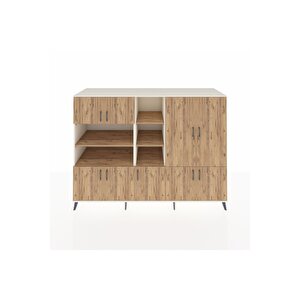 Kronos Dolap 14 Raflı 9 Kapaklı 220x59x163 Aytaşı-çam