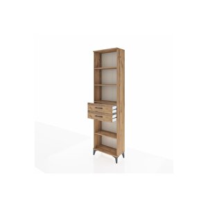 Arges Dolap 4 Raflı 2 Çekmeceli 60x30x221 Çam-çam