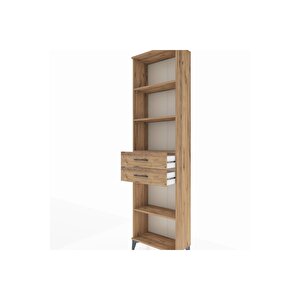 Arges Dolap 4 Raflı 2 Çekmeceli 60x30x221 Çam-çam