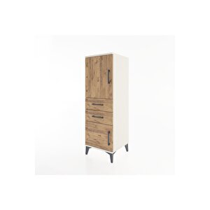 Hyperion Dolap 2 Raflı 2 Çekmeceli 2 Kapaklı 44x44x134 Aytaşı-çam