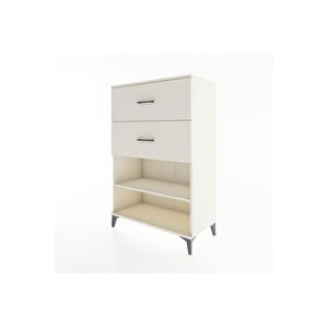 Hyperion Dolap Tek Raflı 2 Çekmeceli 88x44x134 Aytaşı-aytaşı