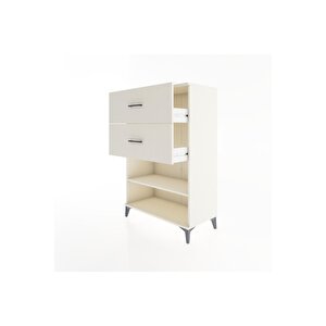 Hyperion Dolap Tek Raflı 2 Çekmeceli 88x44x134 Aytaşı-aytaşı