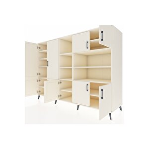 Kronos Dolap 14 Raflı 9 Kapaklı 220x59x163 Aytaşı-aytaşı