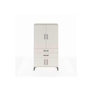 Arges Dolap 3 Raflı 2 Çekmeceli 4 Kapaklı 88x30x163 Aytaşı-aytaşı