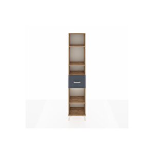 Arges Dolap 4 Raflı Tek Çekmeceli 44x30x221 Çam-antrasit