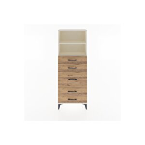 Arges Dolap 2 Raflı 5 Çekmeceli 60x30x163 Aytaşı-çam