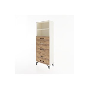 Arges Dolap 2 Raflı 5 Çekmeceli 60x30x163 Aytaşı-çam