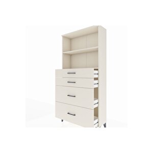 Arges Dolap 2 Raflı 4 Çekmeceli 88x30x182 Aytaşı-aytaşı