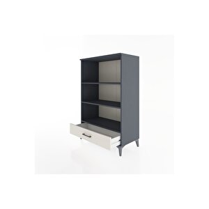 Hyperion Dolap 3 Raflı Tek Çekmeceli 88x44x134 Antrasit-aytaşı