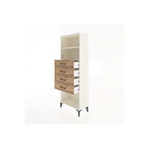 Arges Dolap 2 Raflı 4 Çekmeceli 60x30x163 Aytaşı-çam