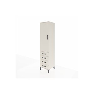 Hyperion Dolap 2 Raflı 4 Çekmeceli Tek Askılı 44x44x195 Aytaşı-aytaşı