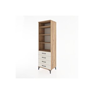 Hyperion Dolap 4 Raflı 4 Çekmeceli 60x44x195 Çam-aytaşı