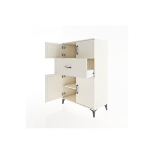 Hyperion Dolap 2 Raflı Tek Çekmeceli 4 Kapaklı 88x44x134 Aytaşı-aytaşı