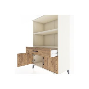 Hyperion Dolap 2 Raflı Tek Çekmeceli 2 Kapaklı 88x44x134 Aytaşı-çam