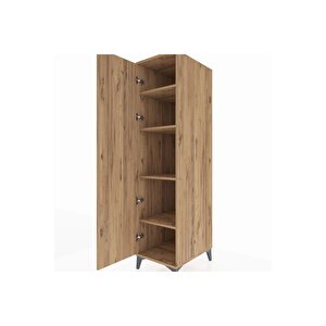 Kronos Dolap 4 Raflı Tek Kapaklı 44x59x182 Çam-çam