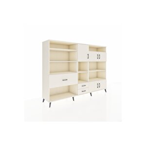 Hyperion Dolap 13 Raflı 3 Çekmeceli 5 Kapaklı 220x44x163 Aytaşı-aytaşı