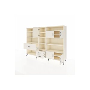 Hyperion Dolap 13 Raflı 3 Çekmeceli 5 Kapaklı 220x44x163 Aytaşı-aytaşı