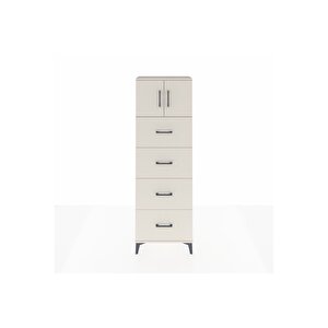 Arges Dolap 2 Raflı 4 Çekmeceli 2 Kapaklı 60x30x182 Aytaşı-aytaşı