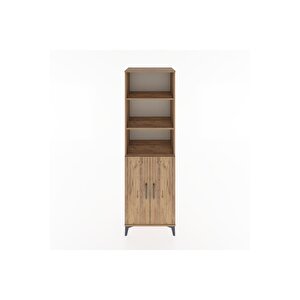 Hyperion Dolap 4 Raflı 2 Kapaklı 60x44x195 Çam-çam
