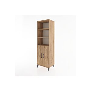 Hyperion Dolap 4 Raflı 2 Kapaklı 60x44x195 Çam-çam