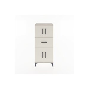 Hyperion Dolap Tek Raflı Tek Çekmeceli 4 Kapaklı 60x44x134 Aytaşı-aytaşı