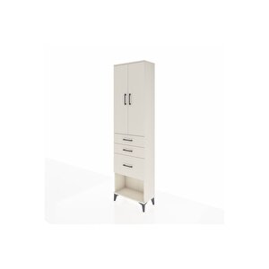 Arges Dolap 2 Raflı 3 Çekmeceli Tek Askılı 60x30x221 Aytaşı-aytaşı